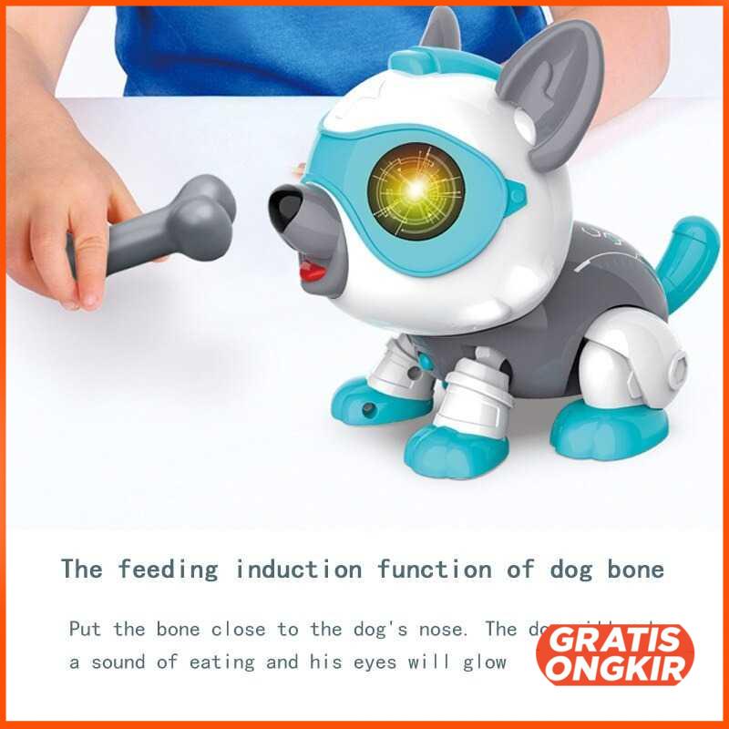 Mainan Robot Dog Kontrol Perintah Suara Anak Voice Control - ZXKM9