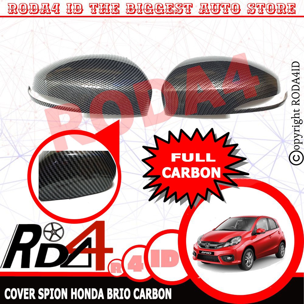 Cover Spion Mobil Honda BRIO Full Carbon