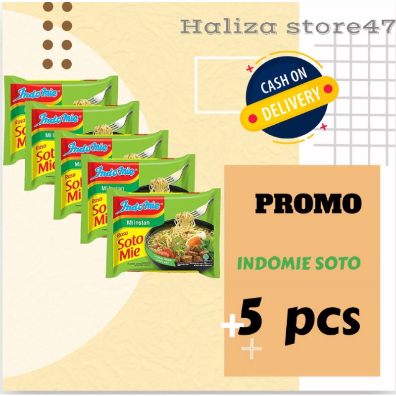 

Paket Indomie rasa Soto 5 pcs