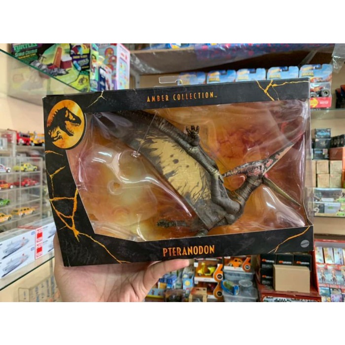 Mattel Jurassic World Pteranodon Amber Collection - Panjang Sayap 45cm LESISH