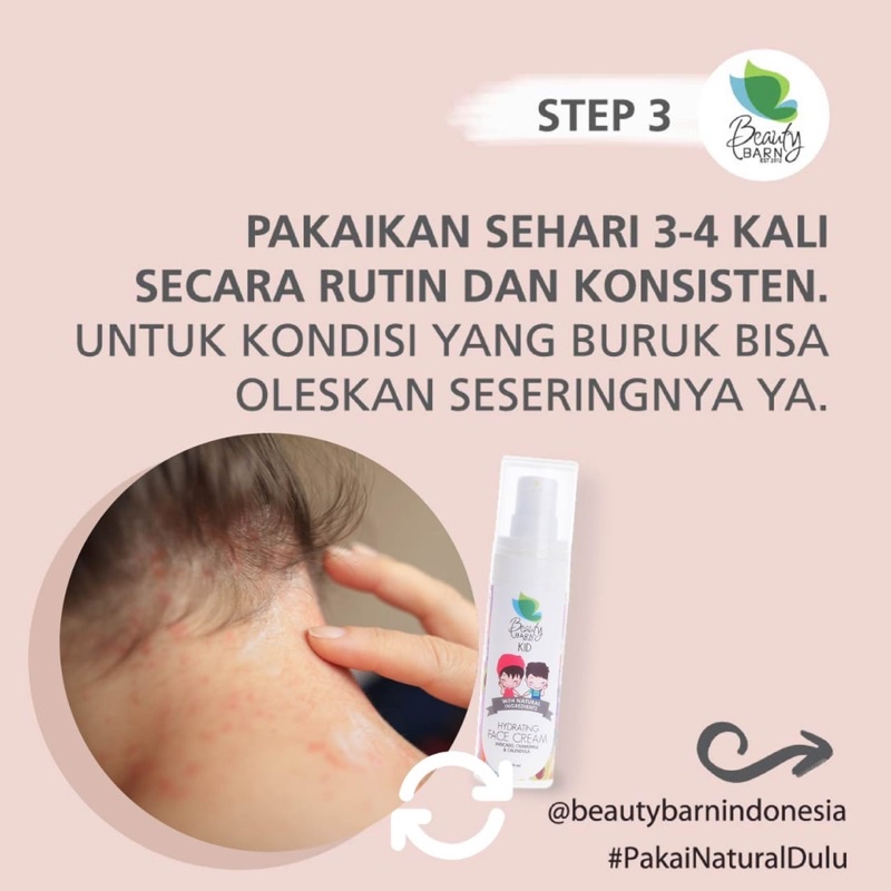 Beauty Barn Kids Hydrating Face Cream ORGANIC / Perawatan Wajah Bayi Anak &amp; Dewasa