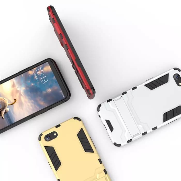 PROMO CUCI GUDANG Case KICKSTAND (SILVER) Robot Armor HARDCASE -ALL TYPE