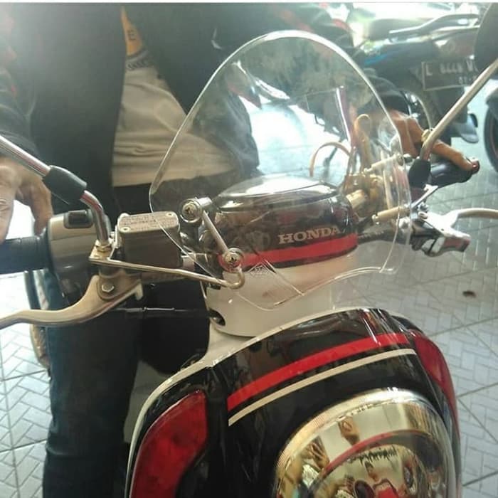 Windshield Visor Penadah Angin TGP honda genio scoopy mio fino