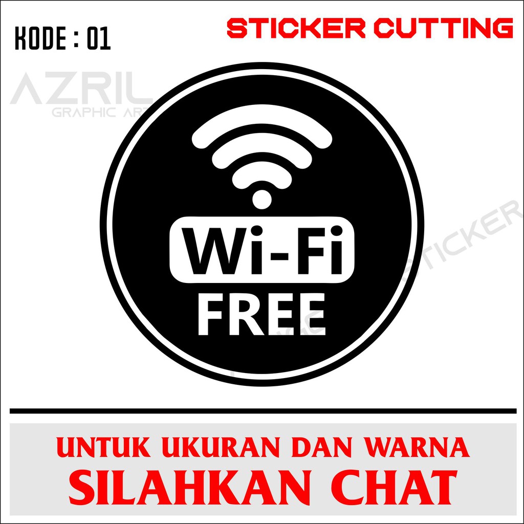 Sticker logo WIFI HOTSPOT WIFI AREA WIFI INSIDE FREE WIFI