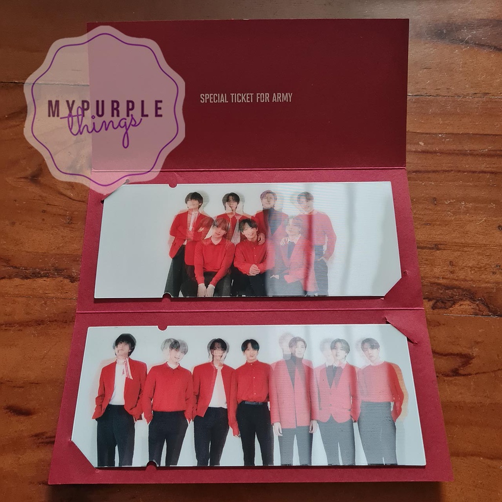 BTS MOTS ON:E Lenticular Ticket