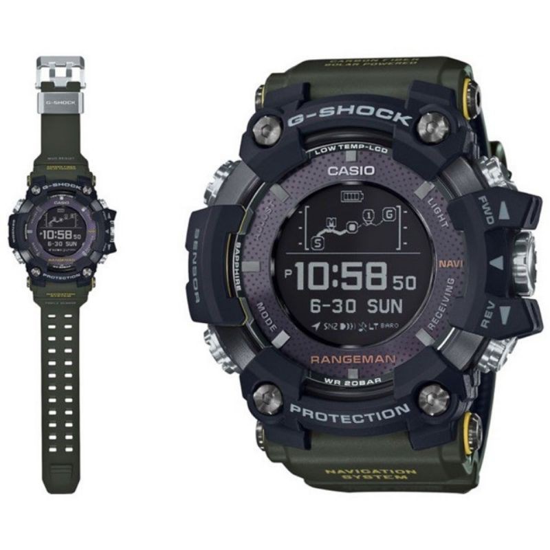 JAM TANGAN G-SHOCK RANGEMAN GPR B1000 1B Tough Solar GPS Bluetooth