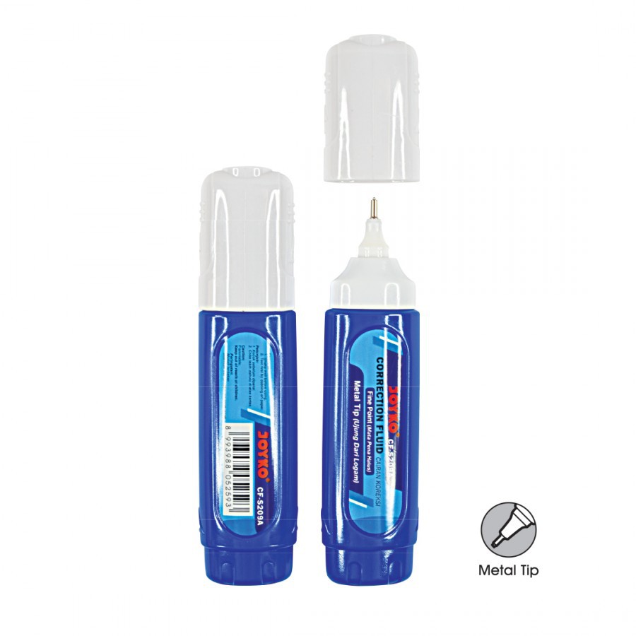 

Tip-ex Stipo Cair Correction Fluid Joyko CF-S209 CF-S209A Cairan Koreksi CFS209A Ujung Metal