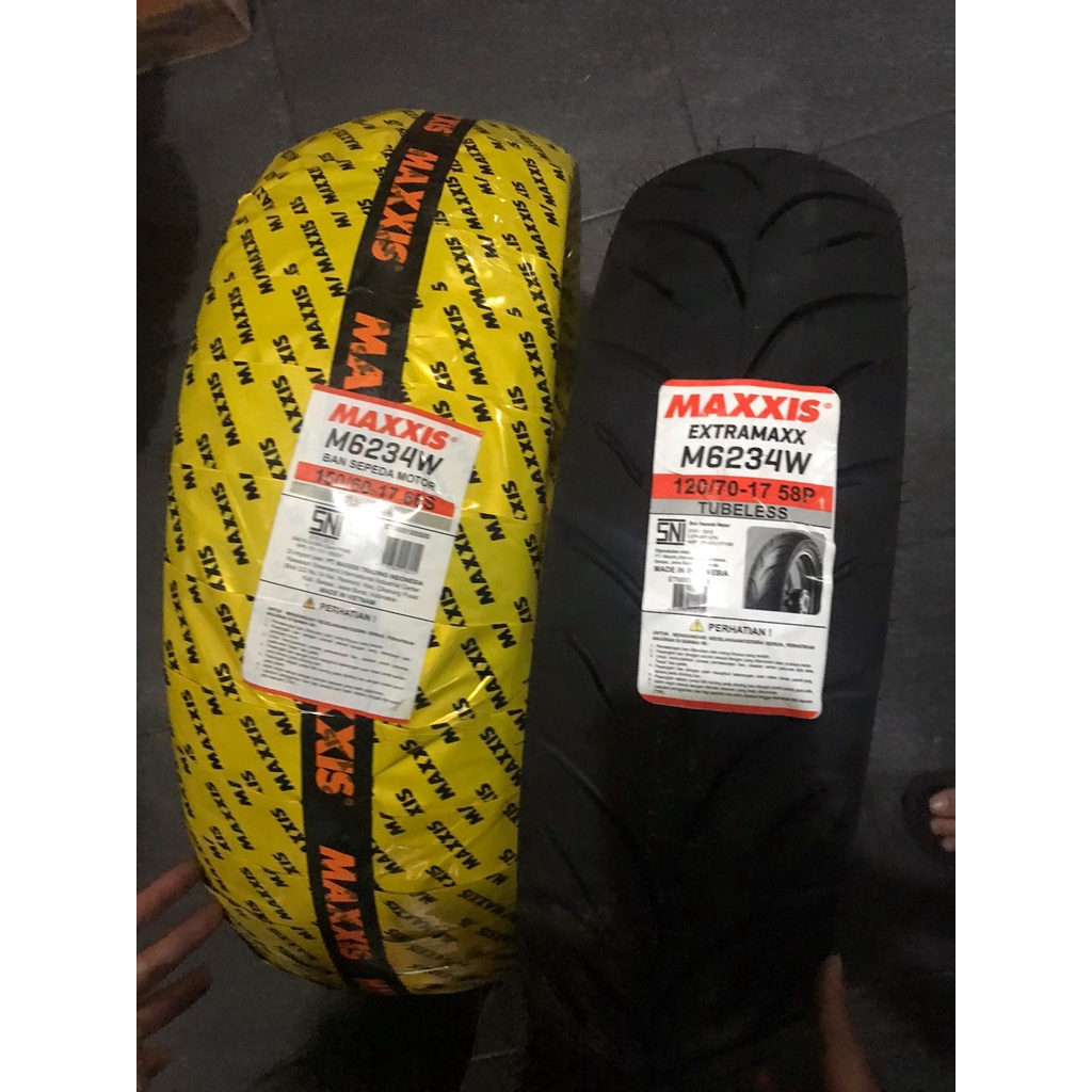 BAN MAXXIS TYPE M6234W SIZE 150/60 17 & 120/70 17