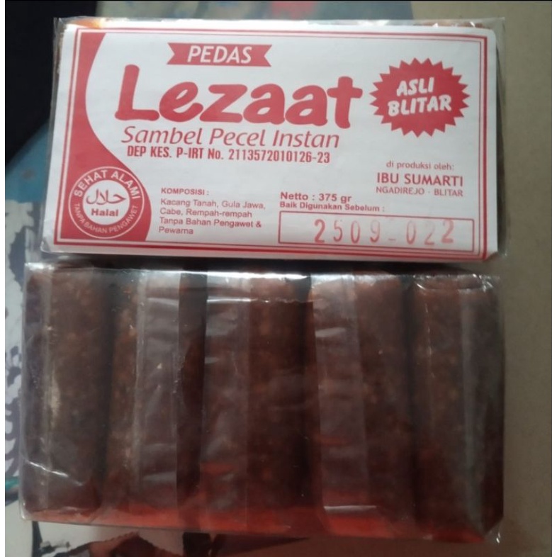 

Bumbu Pecel instan Lezat Khas Blitar 375g