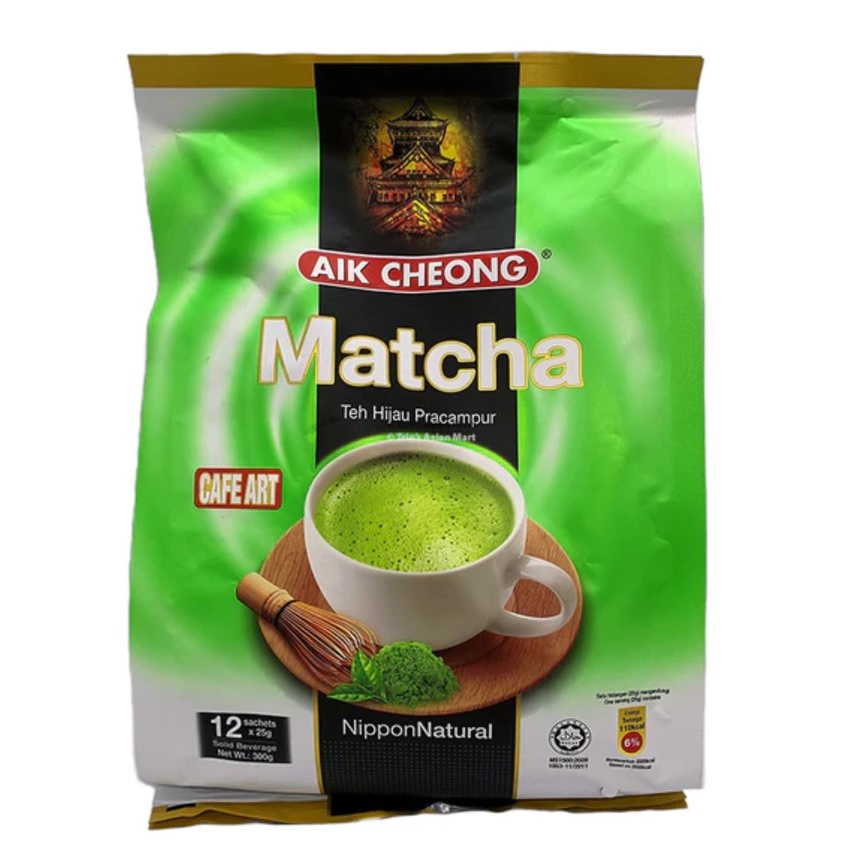 

Aik Cheong Matcha Teh Hijau Pracampur 300 gr (12 sachets x 25 gr)