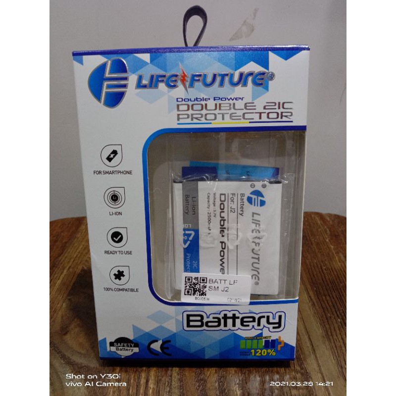 BATRE DOUBLE POWER SAMSUNG J2 / J200G LIFE FUTURE