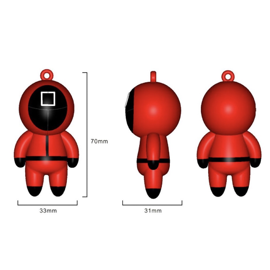 Gantungan Kunci Anime Squid Game Home Decor Key Rings Key Chains Car Accessories Pendant Keychain Props Gift Hanging Ornaments