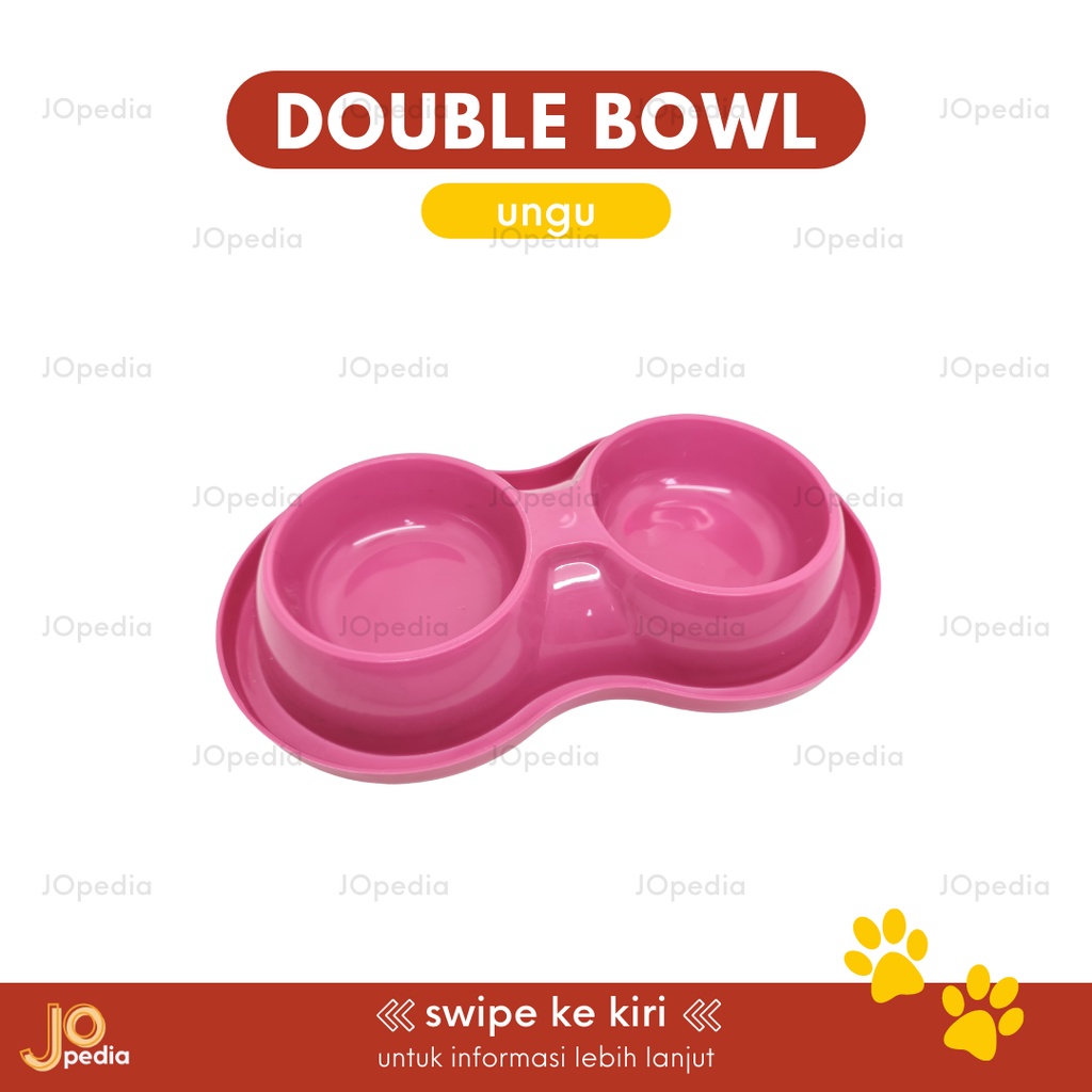 DOUBLE BOWL ANTI SEMUT Tempat Makan Kucing Anjing Mangkok Feeder