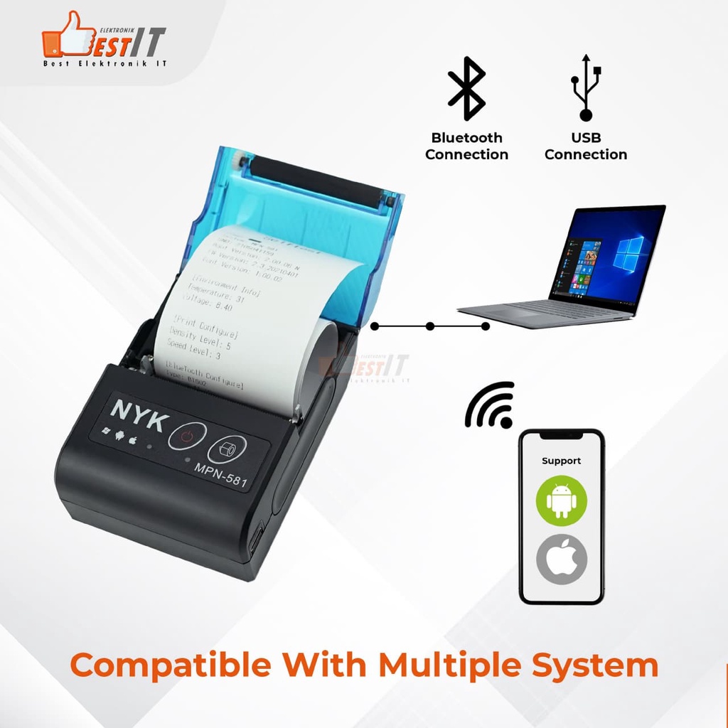 Mini Printer Thermal Bluetooth MPN 581 NYK