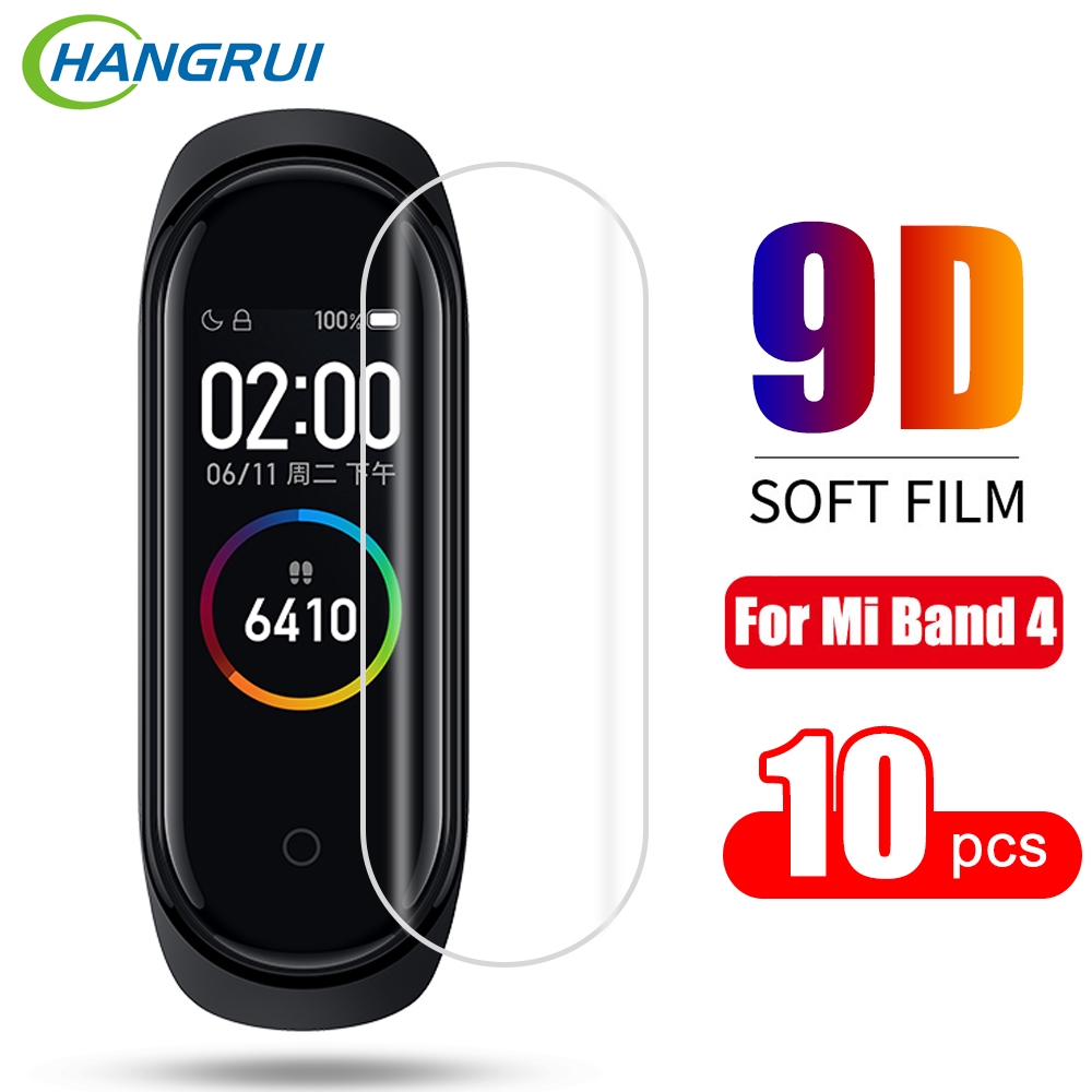 10PCS Xiaomi Mi Band 4 Screen Protector Film Soft TPU Ultra Clear Full Screen