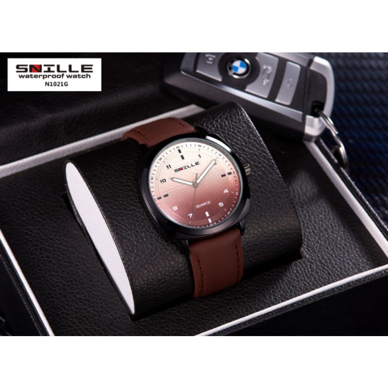 Snille Original MA - 13  Jam Tangan Pria &amp; WANITA Analog. Kode 1021 G | Tahan Air ( GRATIS 1 PCS JAM TANAGN )