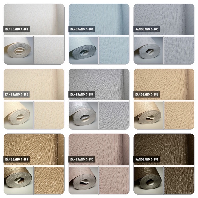 Wallpaper Dinding bahan Vinyl Premium Kode C181-C191 Parkson Wallpaper