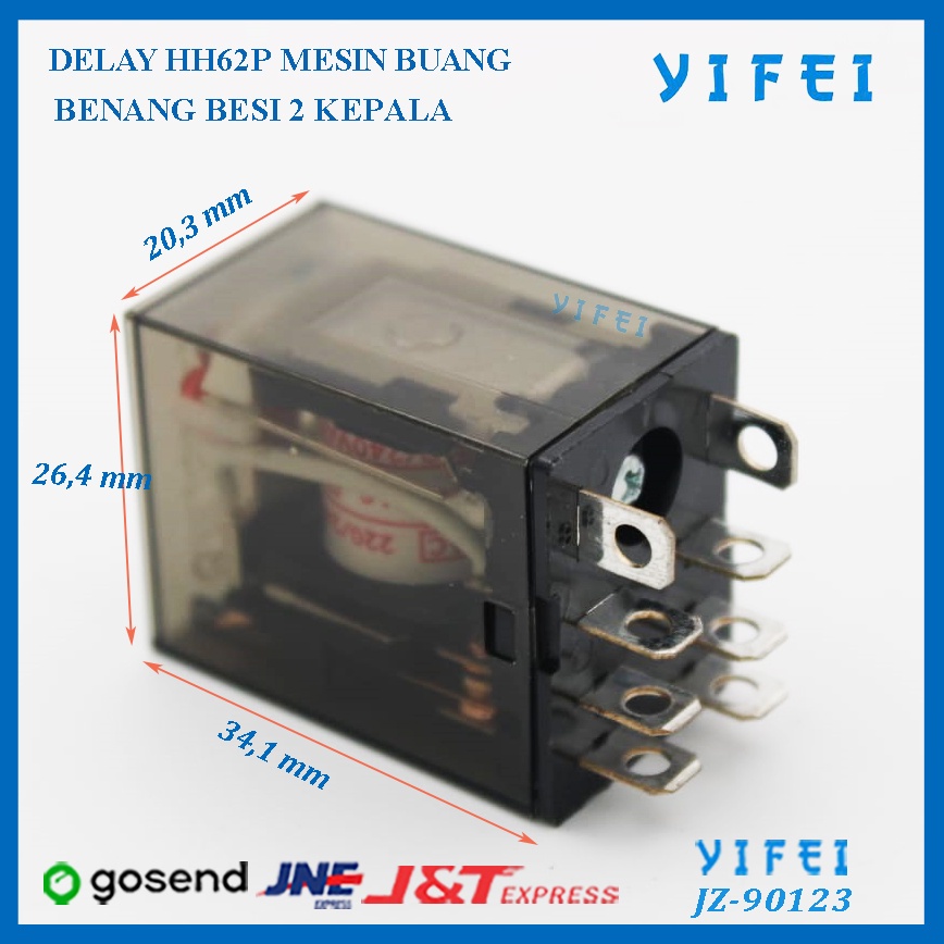 DELAY HH62P MESIN BUANG BENANG BESI 2KEPALA/YIFEI-90123