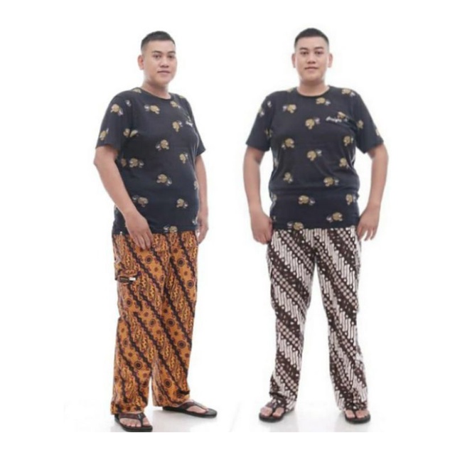 Celana Panjang Batik Pria Wanita Boim JUMBO Katun Original Size 33 - 40