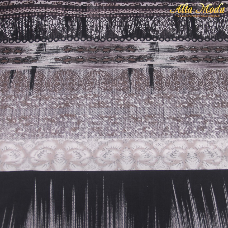 

Alta Moda Katun Voile Voal Coklat Putih Hitam Motif Retro (1M)