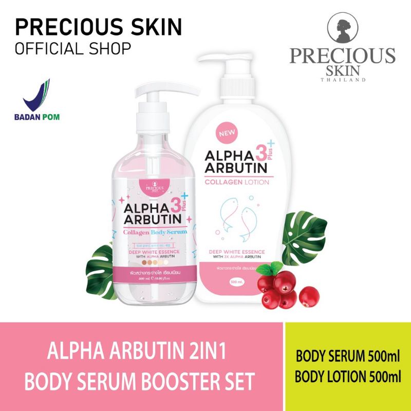 Precious Alpha Arbutin 3+ / Collagen lation / Serum Booster Bpom