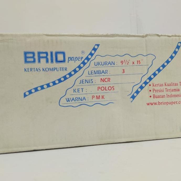 

Kertas Komputer Brio Uk Folio 3ply NCR PMK KERTAS FOLIO