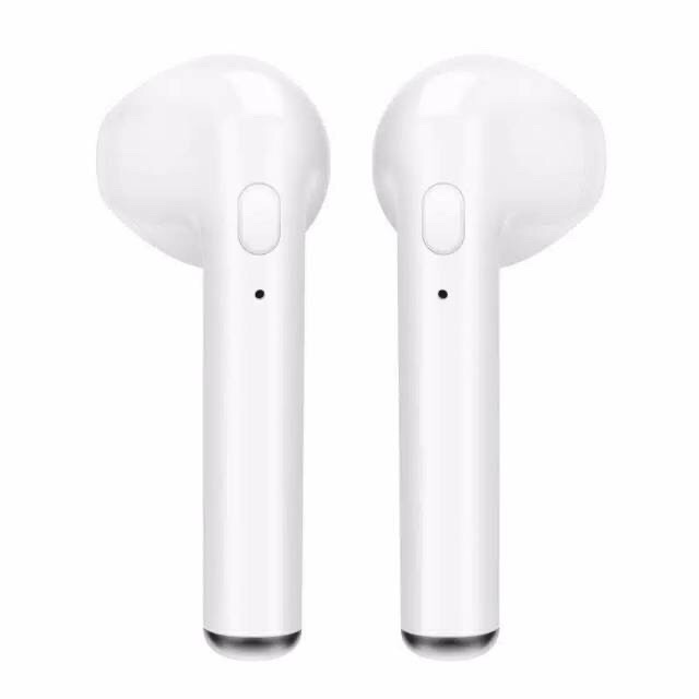 HANDSFREE EPODS TWS i7S MURAH WIRELES BLUETOOTH EARPHONE HENSET HEADSET HANSET TWS i7S 2 KUPING