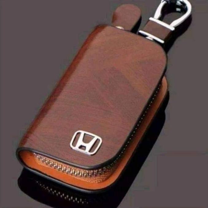 Super Laris Bahan Kulit Branded Premium Dompet STNK HONDA Gantungan Kunci Mobil Motor Logo honda