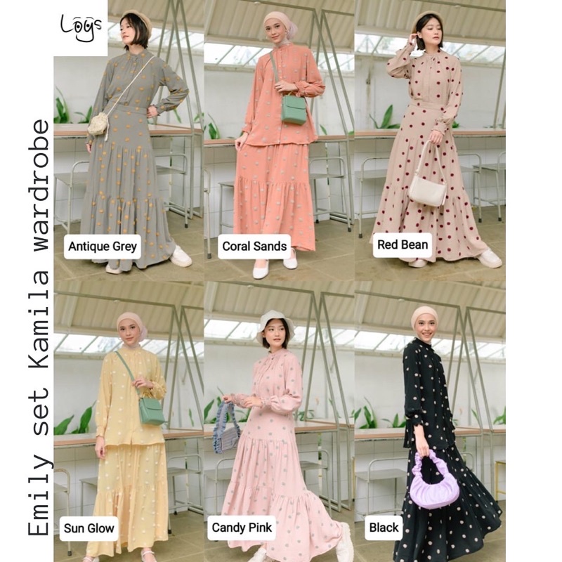 [Reseller Resmi] EMILY set by kamila wardrobe | Set kamila wardrobe