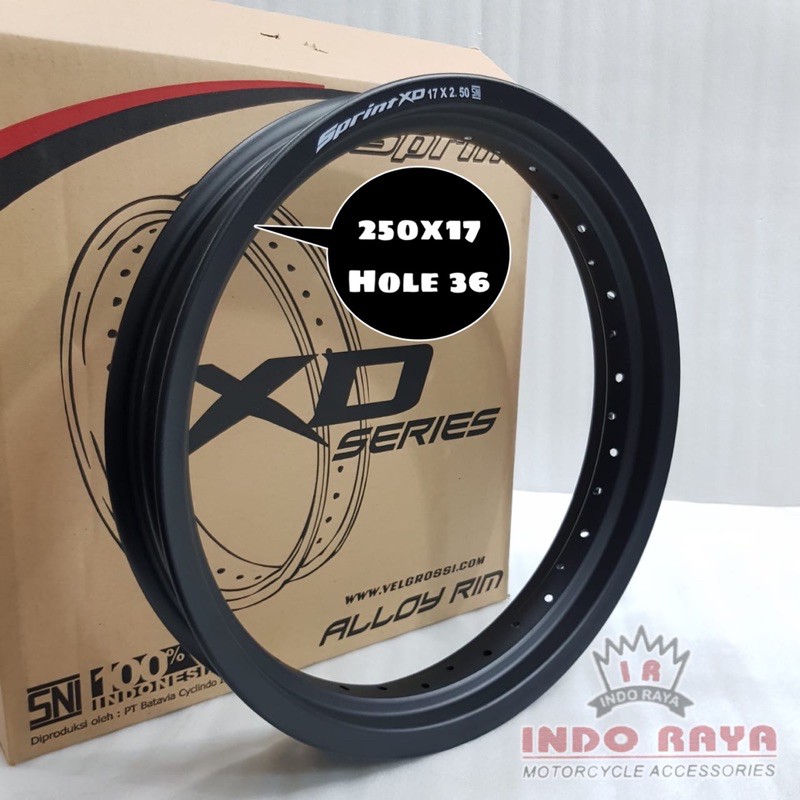 velg pelek velek rossi sprint XD 250 300 350 450 500 ring 17 hole 36