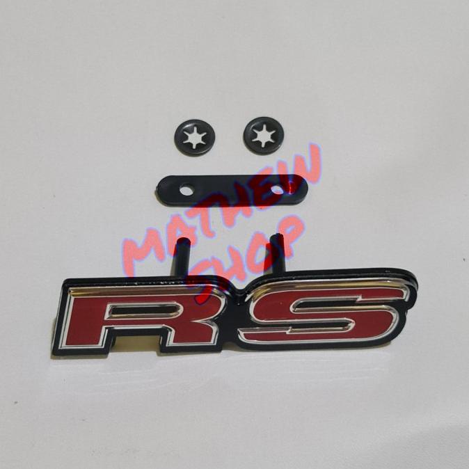 Logo Emblem RS Untuk Grill Depan Honda / Logo Rs Mobilio Brio Jazz