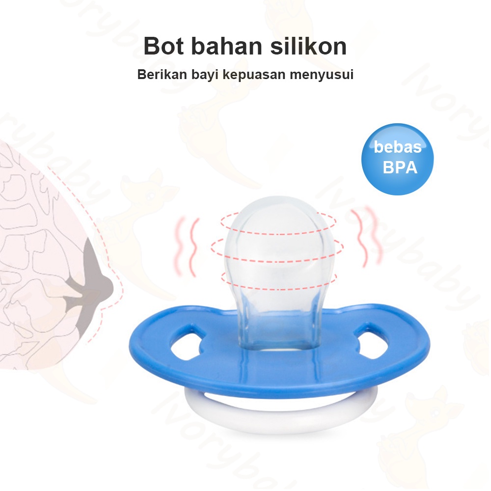 Ivorybaby Dot bayi BPA free Empeng bayi datar Baby pacifier