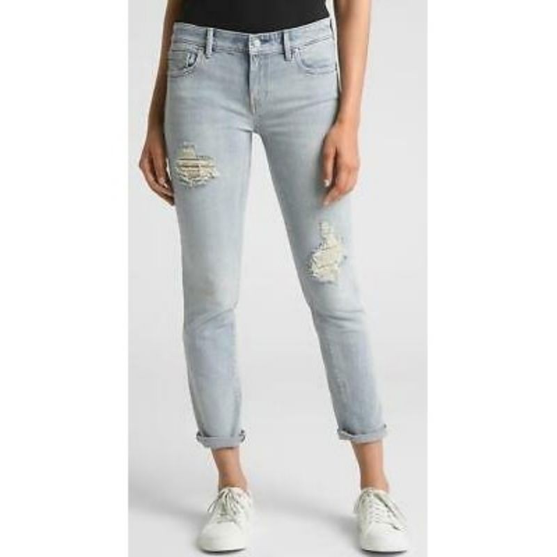 Celana Panjang Jeans Wanita GAP Girlfriend Ripped Jeans