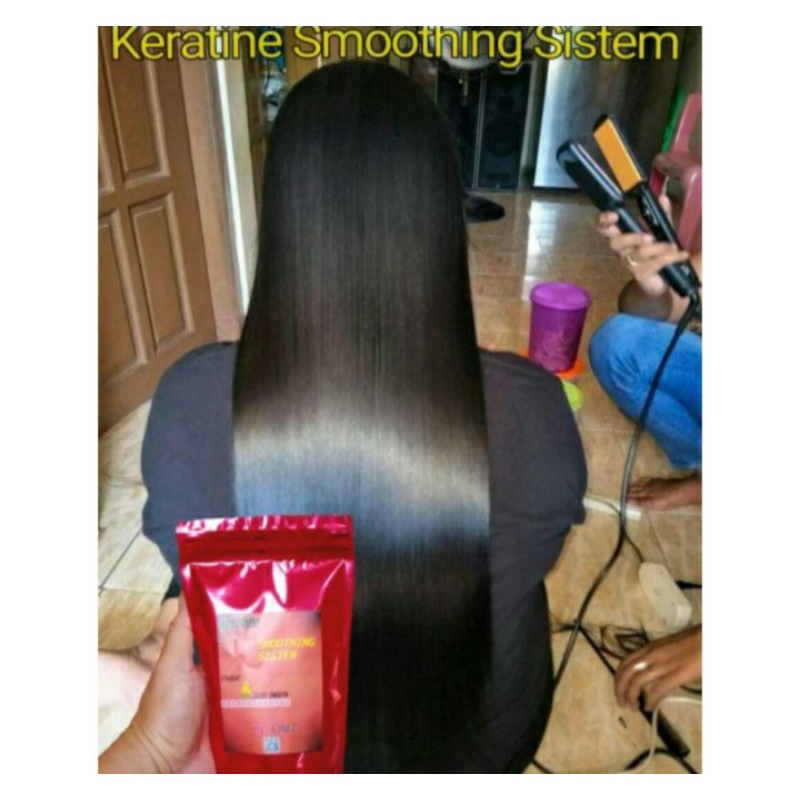 OBAT PELURUS RAMBUT SMOOTING KERATIN SISTEM / PELURUS RAMBUT ORIGINAL / PELURUS RAMBUT TANPA CATOK