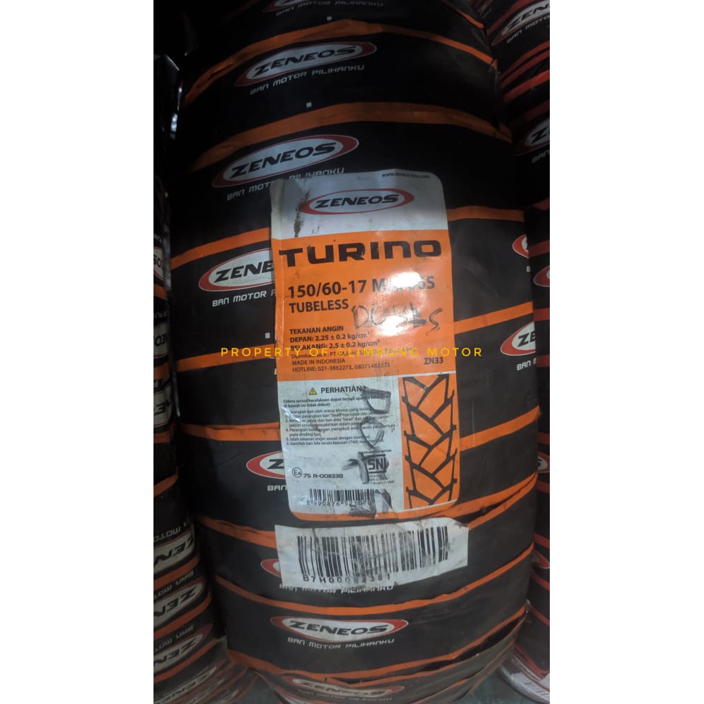 Ban Luar Zeneos 150/60-17 turino
