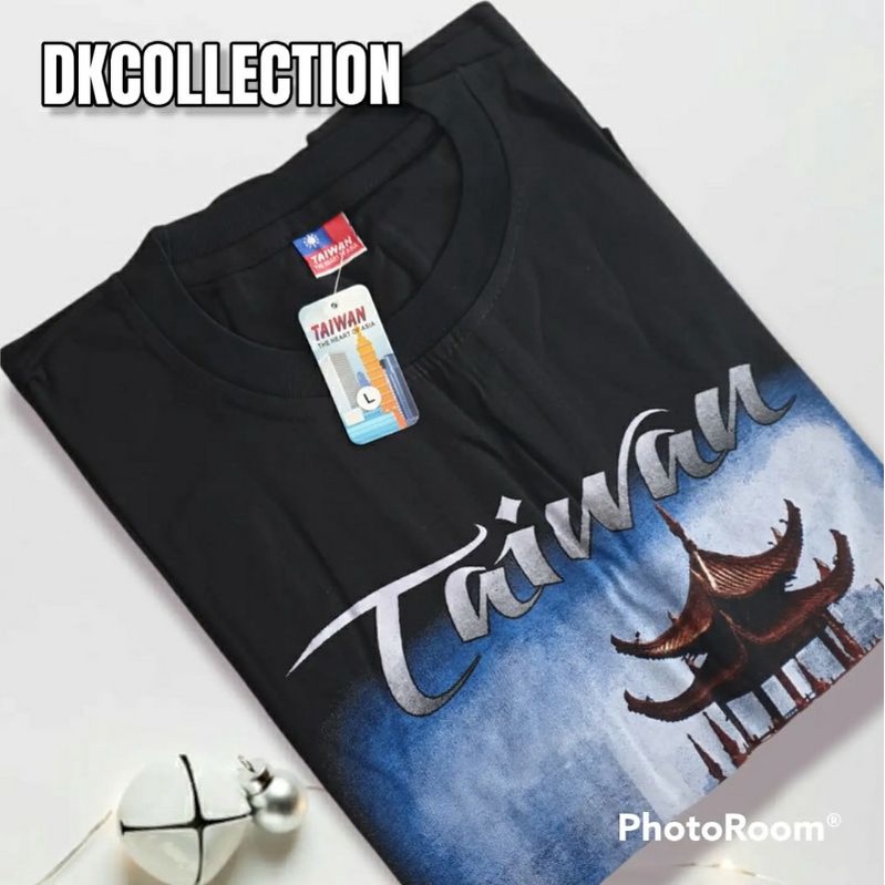 Kaos taiwan hitam kaos Taipei souvenir taiwan baju taiwan