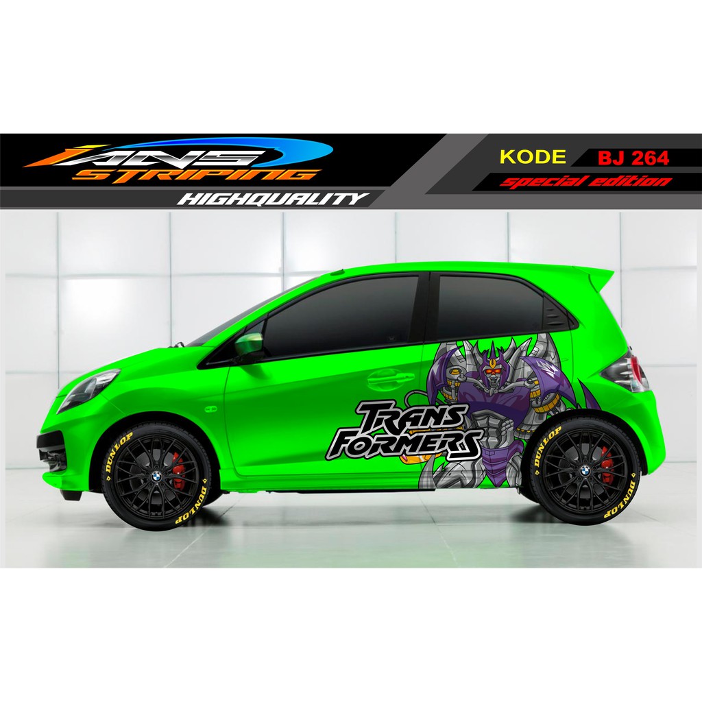 STICKER MOBIL BRIO, JAZZ, AGYA, MOBILIO, SIGRA, KARIMUN, ATOS / STICKER MOBIL