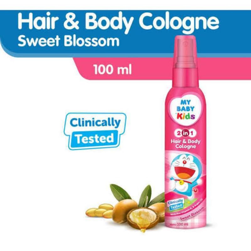 ORIGINAL MY BABY KIDS HAIR &amp; BODY COLOGNE SWEET BLOSSOM 100 ML BODY MIST MY BABY DORAEMON