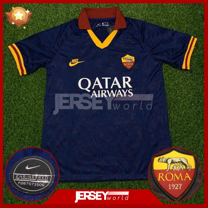 Jersey Celana AS Roma Third 3rd 2019-2020 PREMIUM GRADE ORI OFFICIAL - Ada Big Size XXL 2XL