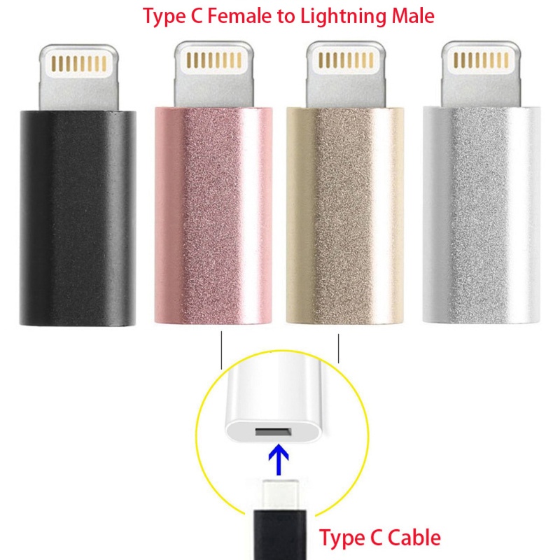 VIVI   USB Type C Female To 8-Pin Lightning Male Converter Adapter For iPhone iPad iPod