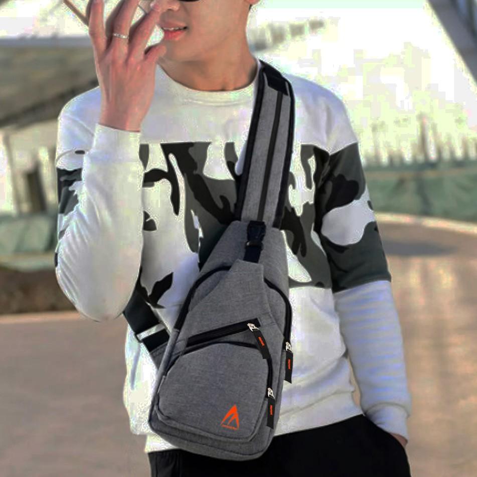 Sekarang Promo 8.8 PESTA DISKON Tas Pria Tas Wanita Mi011# Tas Slingbag Ransel Tali Satu Tas Selempa