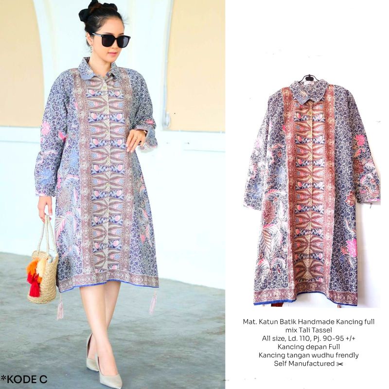 tunik tribal batik solo tunik wamita atasan kerja