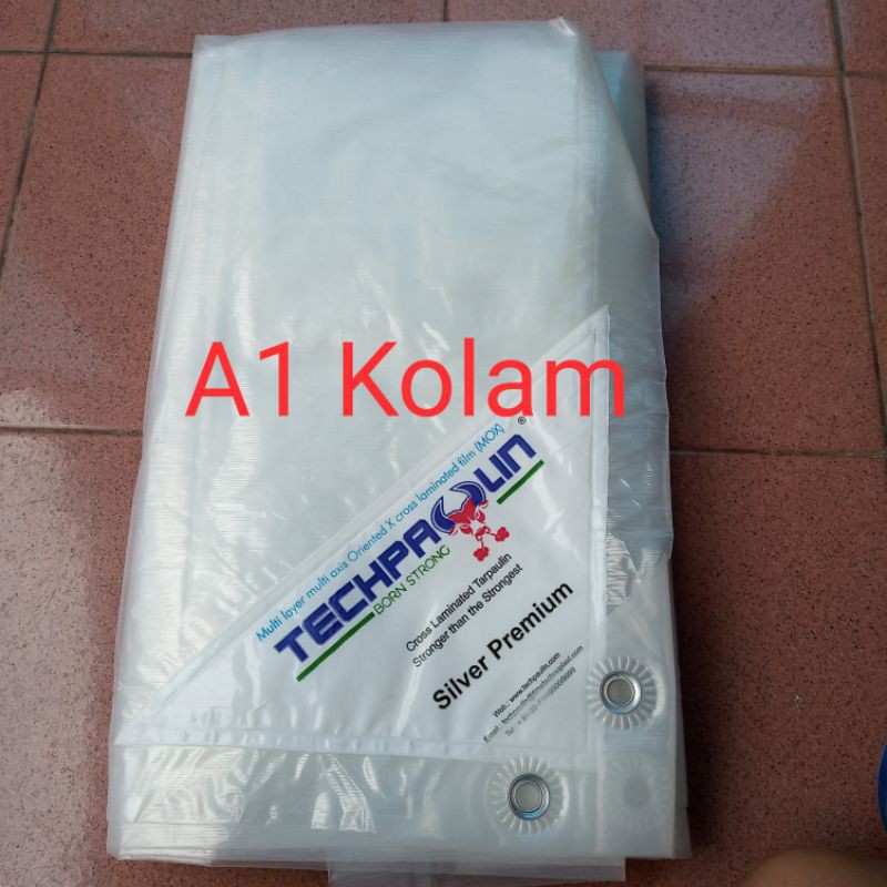plastik uv/terpal transparant 90gsm 2x3 m