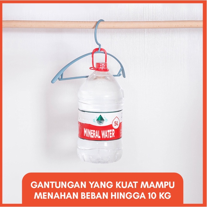 ❤ IJN ❤ GANTUNGAN BAJU HANGER PLASTIK | PLASTIC HANGER PAKAIAN LAUNDRY ANTI SLIP WARNA | CLOTH HANGER