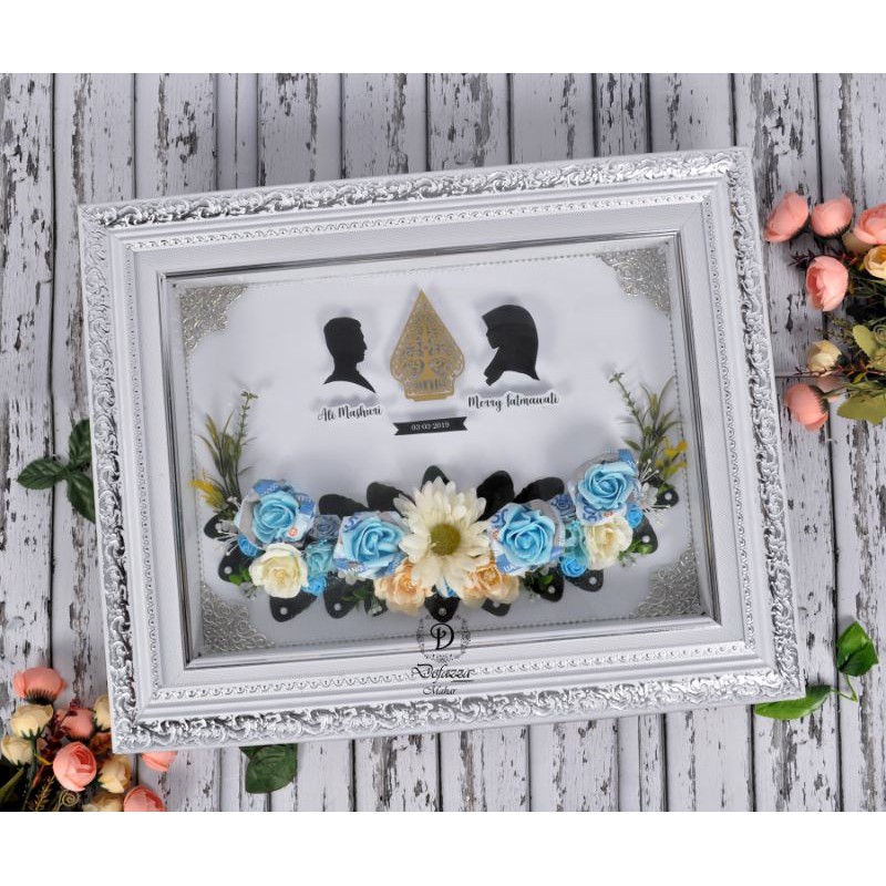Mahar pernikahan siluet / mahar nikah / mahar pernikahan bingkai / mahar
