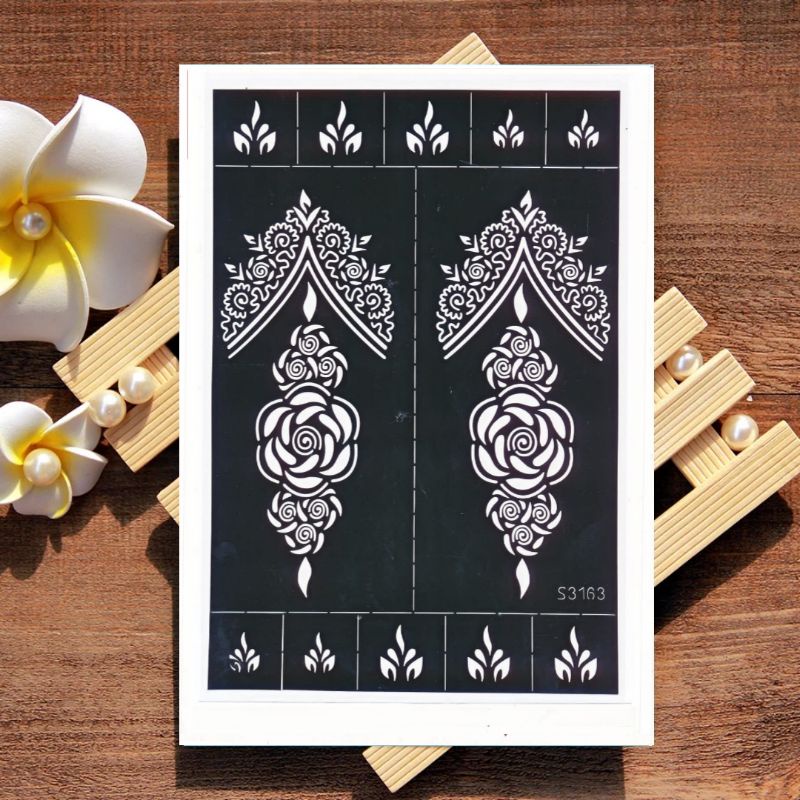 1 SET CETAKAN STENCIL / CETAKAN HENA HALAL DIBAWA SOLAT TAHAN 7 HARI