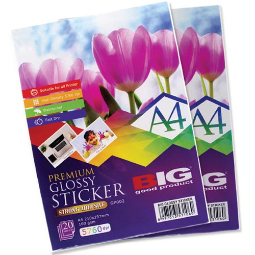 

KERTAS STIKER / STICKER GLOSSY 160 GR GP - 002