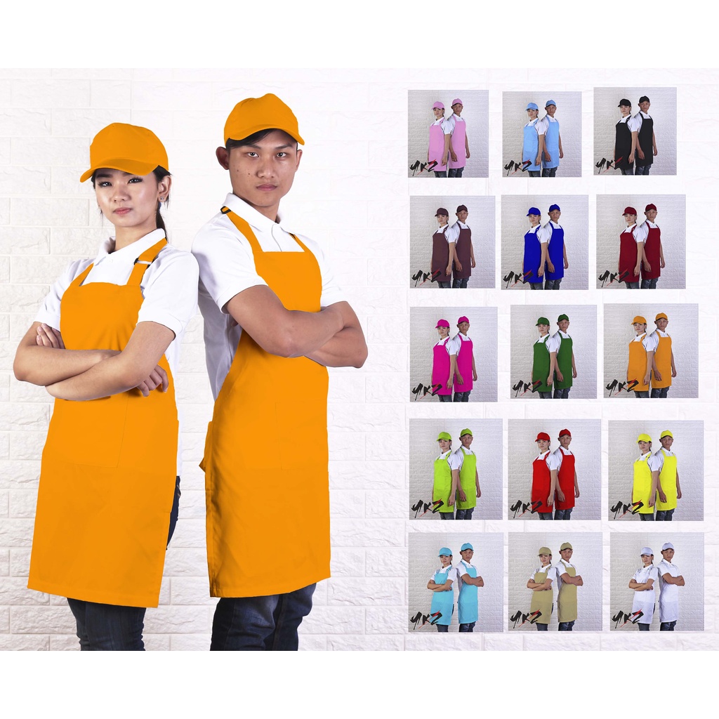 apron barista polos/ celemek polos / apron kitchen / apron barber / apron chef /apron barista warna 