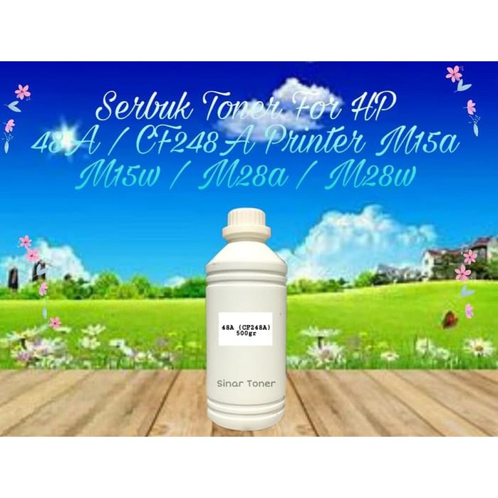 Serbuk Toner Refill HP 48A CF248A 248A LaserJet Pro M15a M15w M15 M28a M28w M29 M29A M29W 500gram