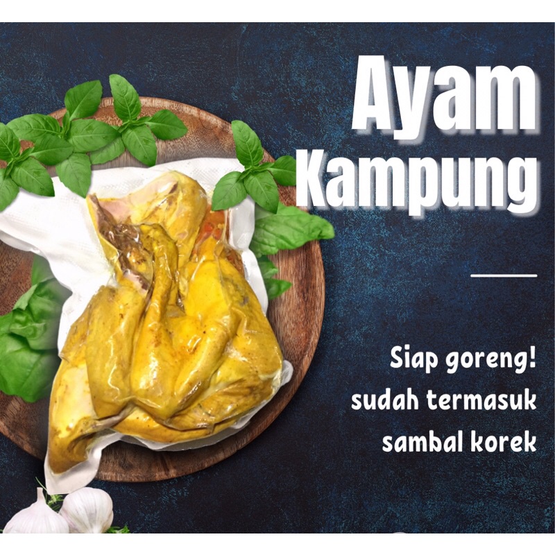 

AYAM KAMPUNG UNGKEP SAMBAL KOREK 1 ekor